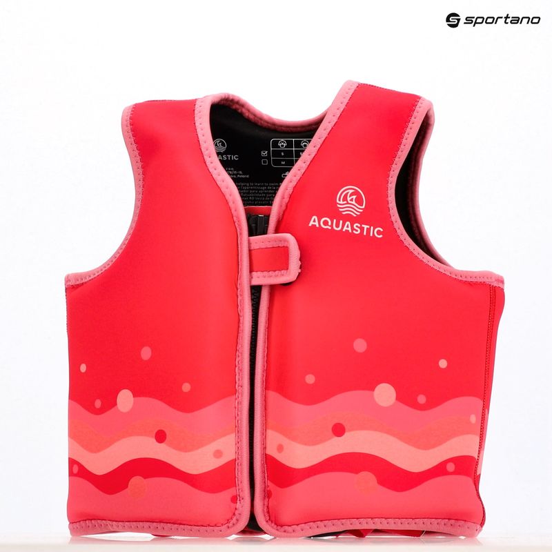 AQUASTIC Junior Kinder-Sicherungsweste dunkelrosa 12