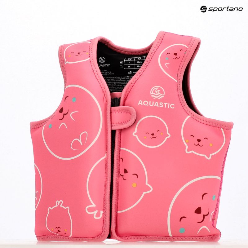 AQUASTIC Junior Kinder-Schwimmweste rosa 12