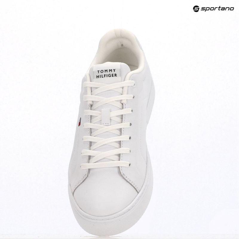 Tommy Hilfiger Herrenschuhe Icon Court Lth Flag Ess weiß 9