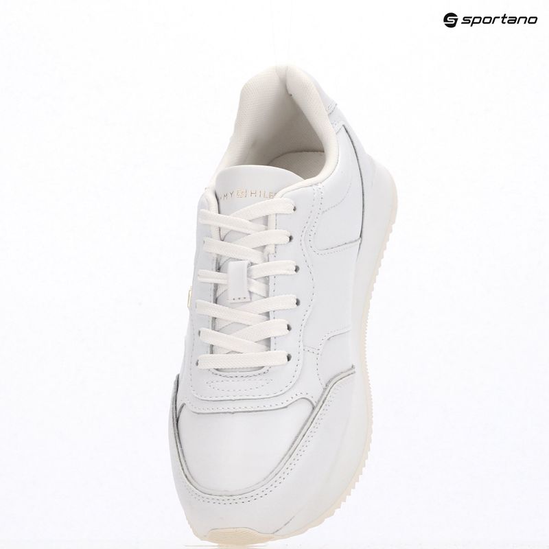 Tommy Hilfiger Damen Schuhe Leder Runner weiß 9