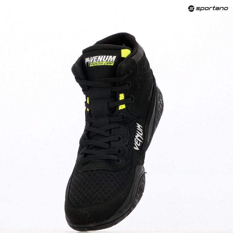 Venum Training Camp 4.0 Wrestling Boxstiefel schwarz/neo grün 11