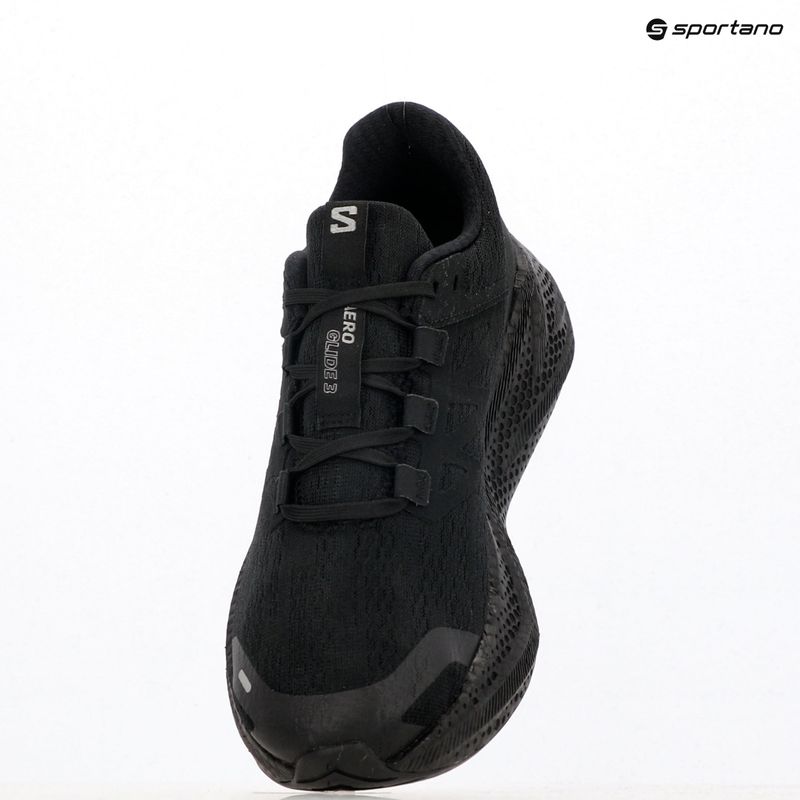 Herren-Laufschuhe Salomon Aero Glide 3 schwarz/schwarz/ftw silber 9