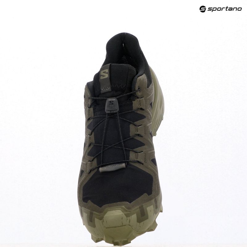 Herren-Laufschuhe Salomon Speedcross 6 GTX schwarz/torf/tiefes Flechtengrün 12