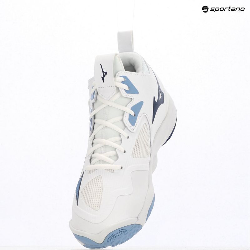 Volleyballschuhe Mizuno Wave Momentum 3 Mid weiß/bellwether blau/belair blau 9