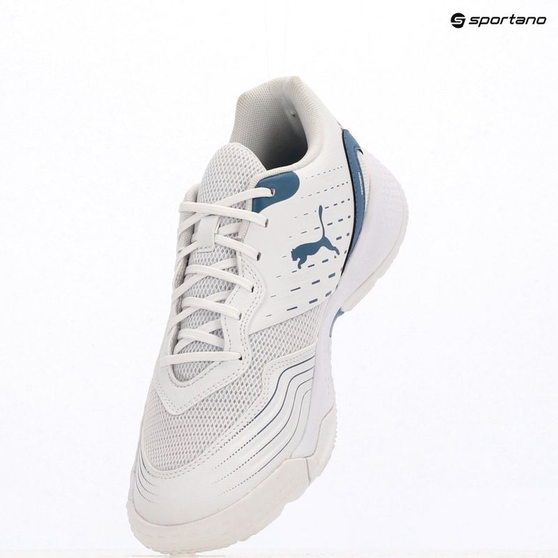 PUMA Solarflash III Indoor-Sportschuh puma weiß/blau horizon 11