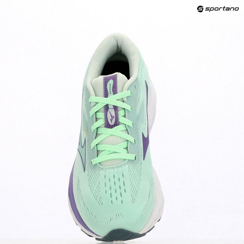 Damen-Laufschuhe Mizuno Wave Serene neo mint/paisley purple/citadel 9