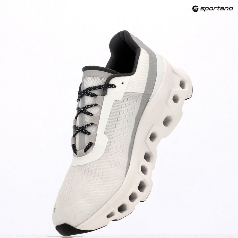Men's On Running Cloudmonster allwhite Laufschuhe 9