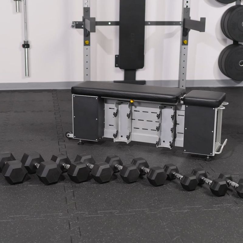 TREXO Storage verstellbare Trainingsbank schwarz 16
