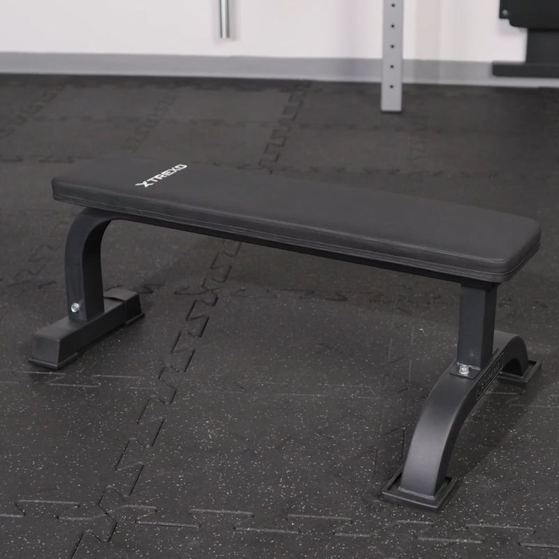TREXO B10 Gerade Trainingsbank schwarz 11