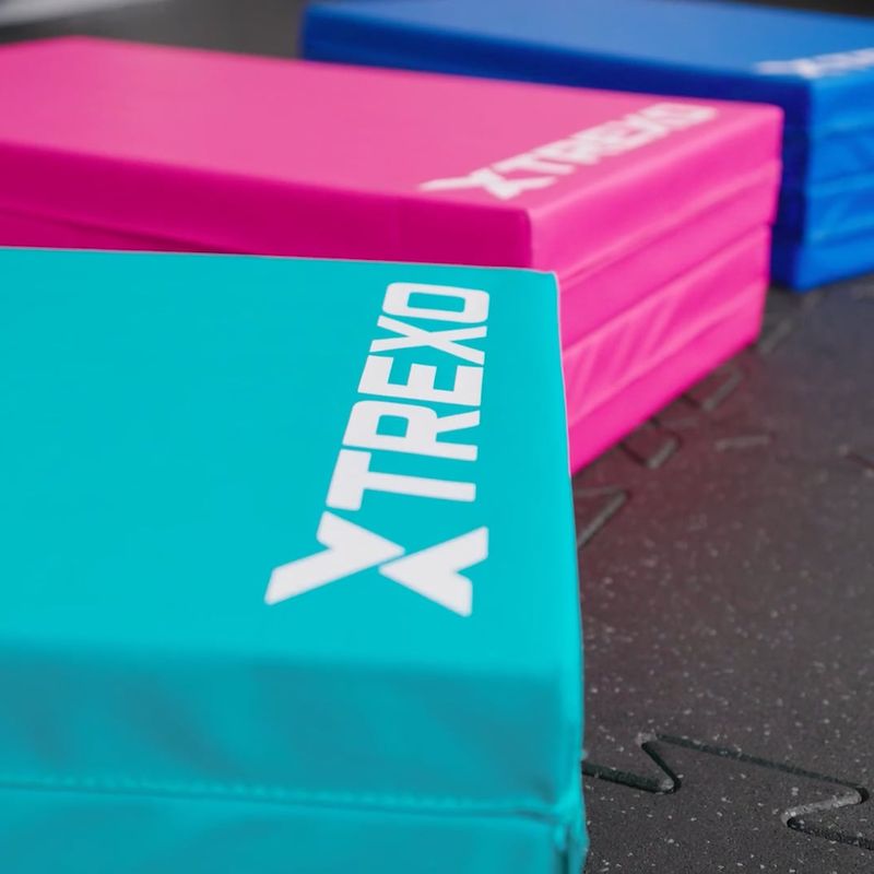 XTREXO Faltbare Gymnastikmatratze 195 x 80 x 5 cm blau 15