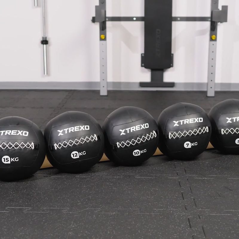 XTREXO Wall Ball 12 kg schwarz 10