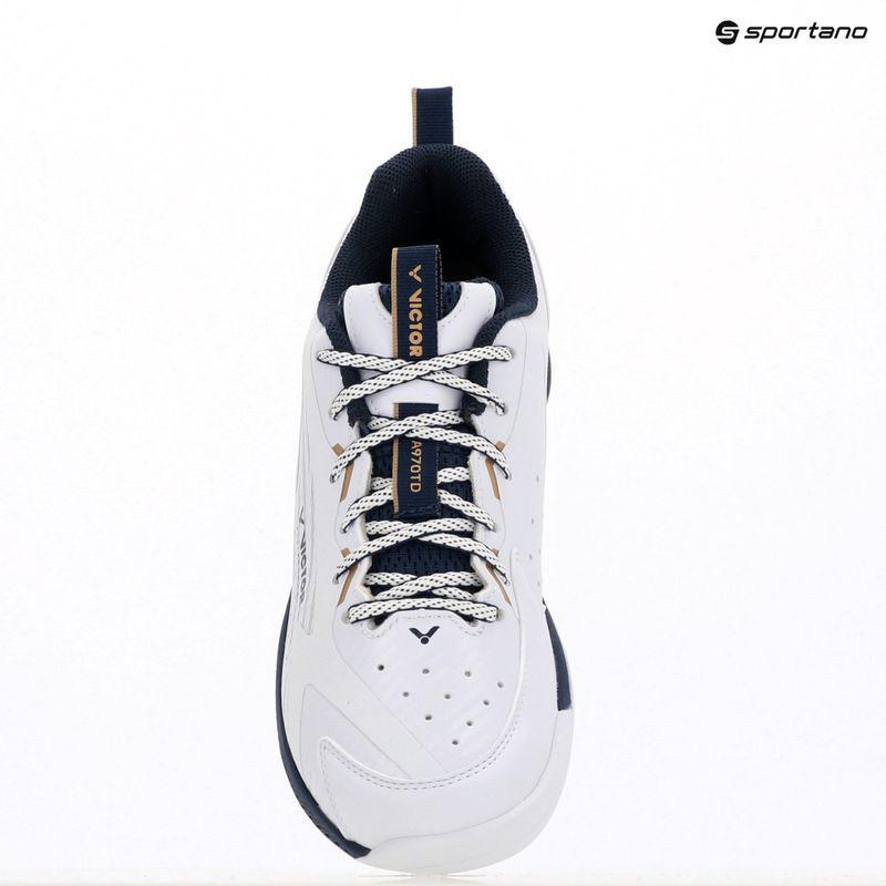 Herren Badmintonschuhe VICTOR A970TD AX hellweiß/hellgold 13