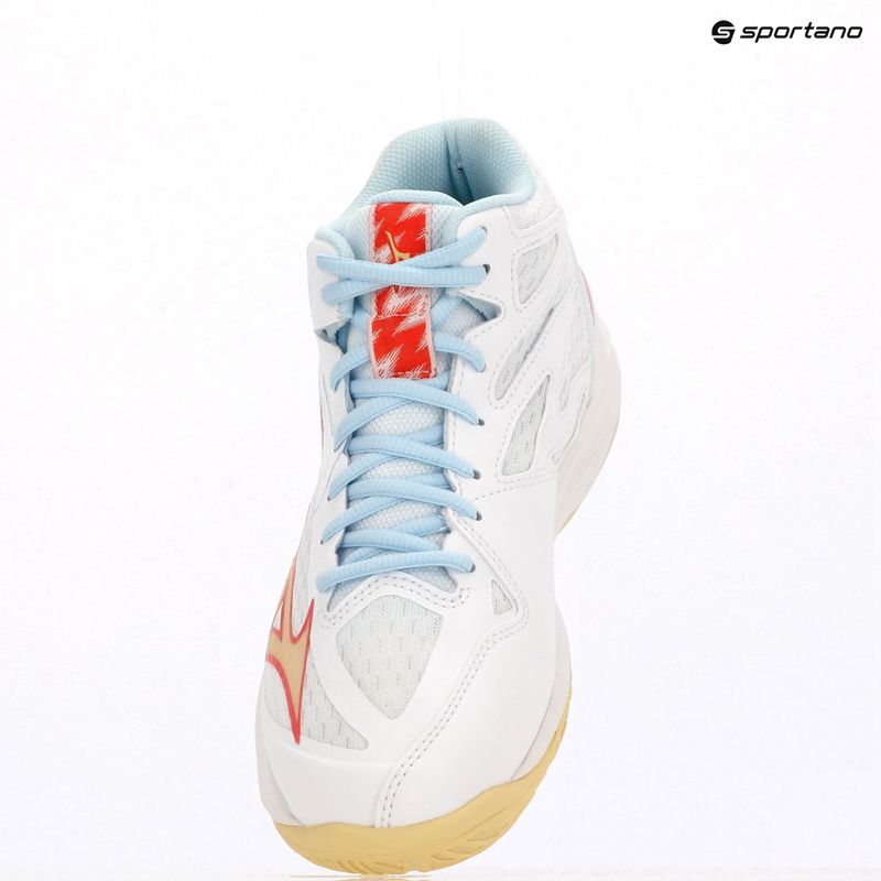 Damen Volleyball Schuhe Mizuno Thunder Blade Z Mid weiß/calypso coral/pale banana 9