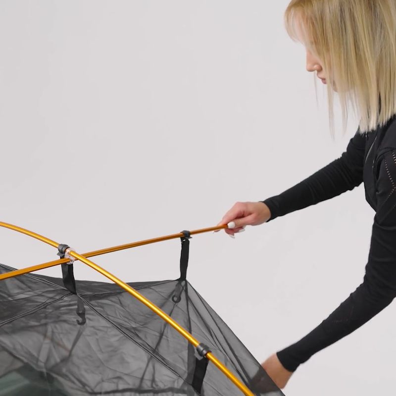 Ultraleichtes 2-Personen-Trekkingzelt KADVA EXPEDIT 2 PRO grau-grün 15