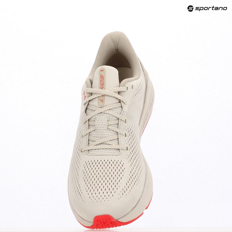Laufschuhe Herren Under Armour Sonic 7 summit white/khaki base/racer red 9