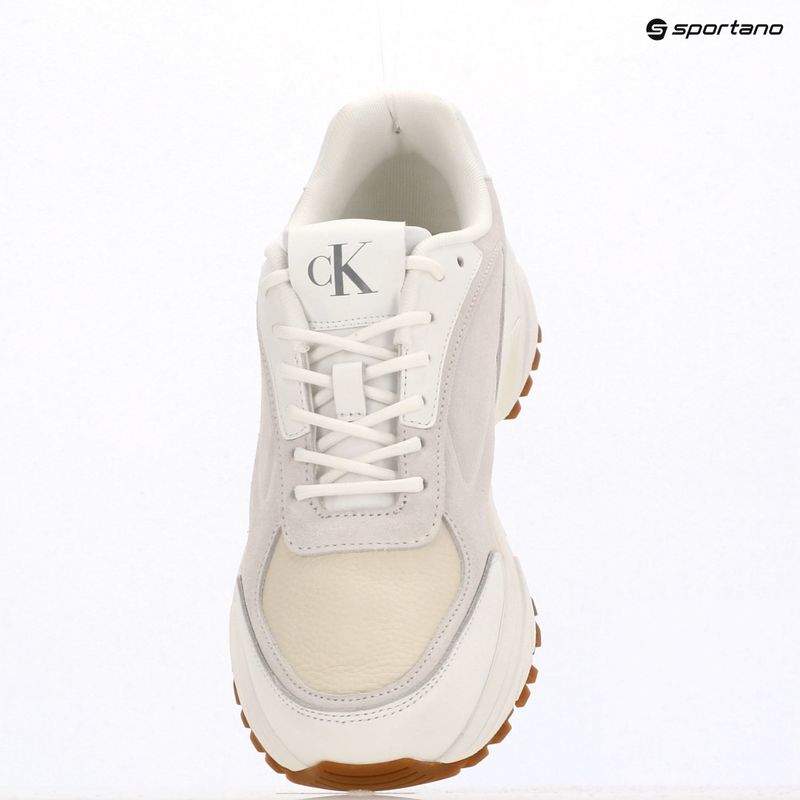 Herrenschuhe Calvin Klein YM0YM01289 Hike Runner HF Leather Mix bright white/creamy white/eggshell 9