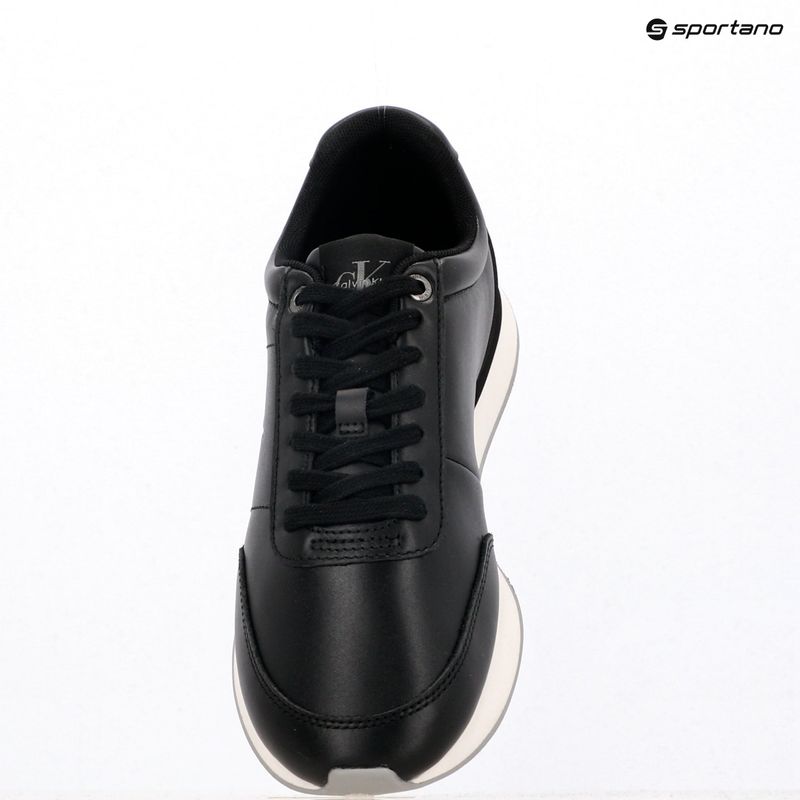Damen Sneaker Calvin Klein YW0YW01942 Retro Runner Lace Up Leather MG black/formal gray 9