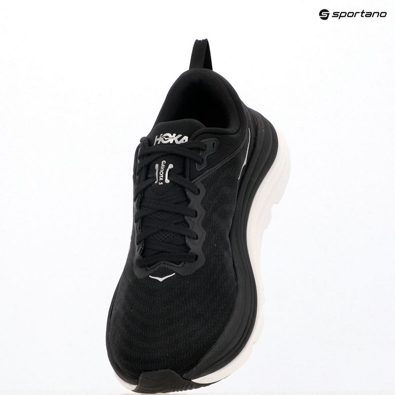 HOKA Skyflow Wide Herren Laufschuhe schwarz/weiß 9