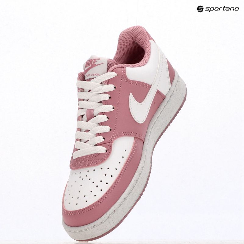Nike Court Vision Low Next Nature Damen Schuhe elementar rosa/weiß 13
