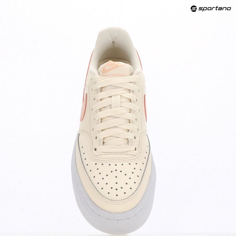Nike Court Vision Alta Damen Schuhe blass elfenbein/gewaschene Koralle/weiß 9