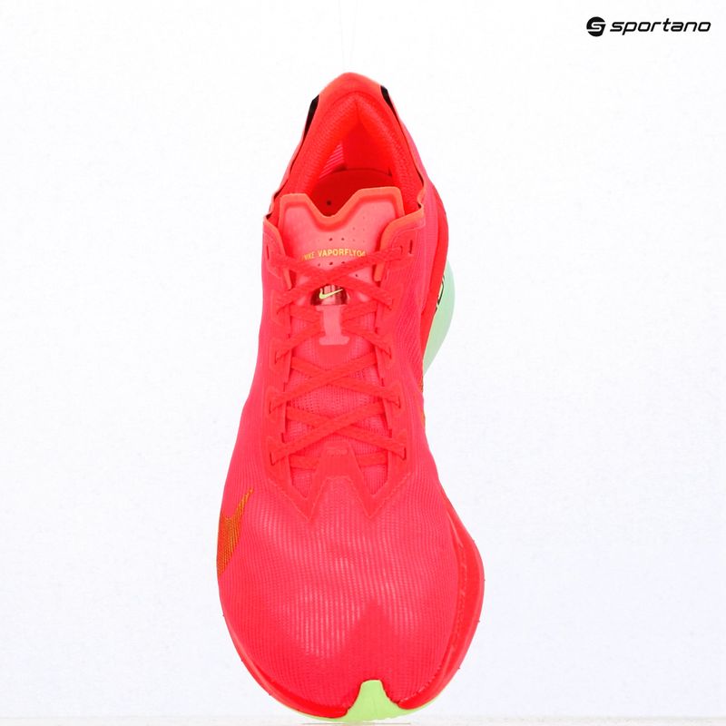 Männer Laufschuhe Nike Vaporfly 4 leuchtend karminrot / lime blast / mint Schaum 17