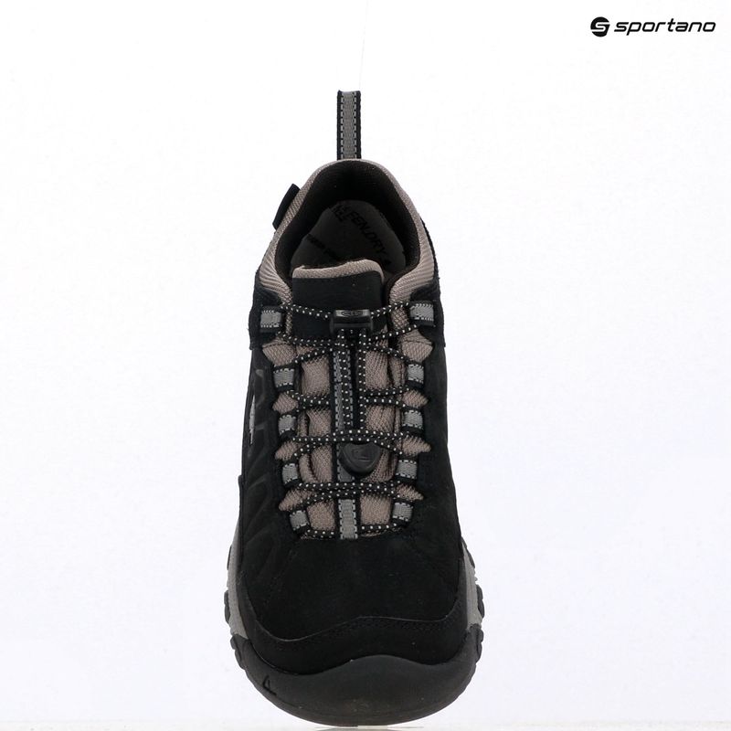 Trekkingschuhe Kinder KEEN Targhee IV Low Waterproof black/steel grey 9