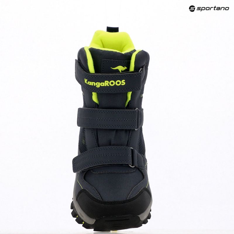 KangaROOS K-Robi KTX Kinder-Schneestiefel dark navy/lime 9