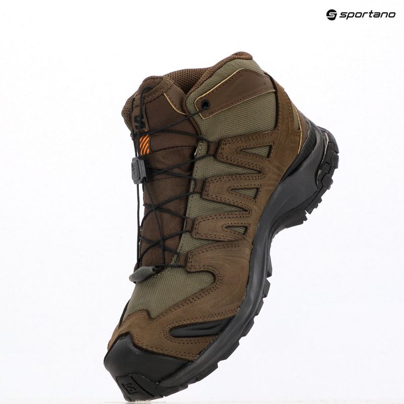 Herren-Trekking-Schuhe Salomon XA Tracker GTX earth brown/olive night/schwarz 10