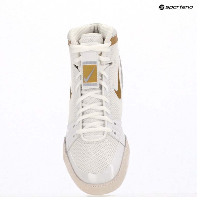 Nike Freek Weiß/Metallic Gold/Cool Grey Boxen Schuhe 12