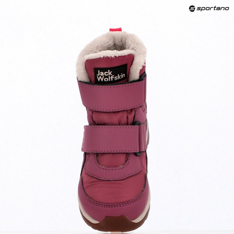 Kinderschuhe Jack Wolfskin Polar Bear-B Texapore Mid Vc raisin 10