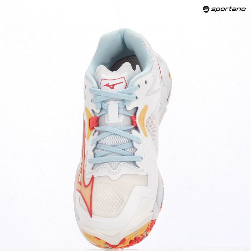 Damen Volleyballschuhe Mizuno Wave Lightning Z8 weiß/calypso coral/pale banana 15