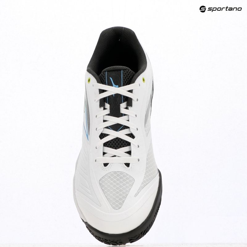 Tennisschuhe Mizuno Wave Medal 8 weiß/all aboard/schwarz sand 9