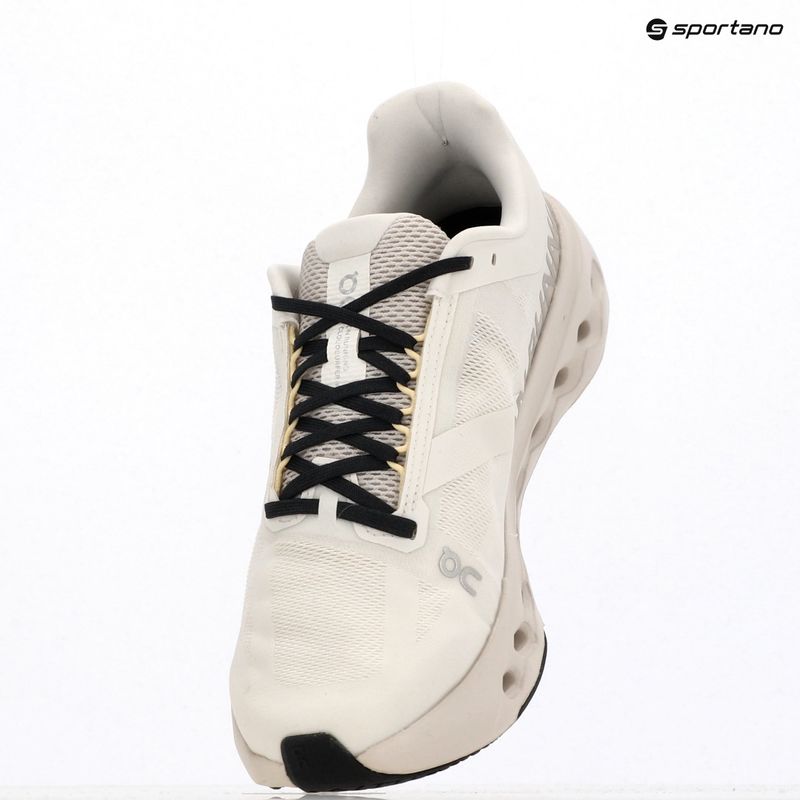 Herren On Cloudsurfer Next elfenbein/silberne Laufschuhe 15