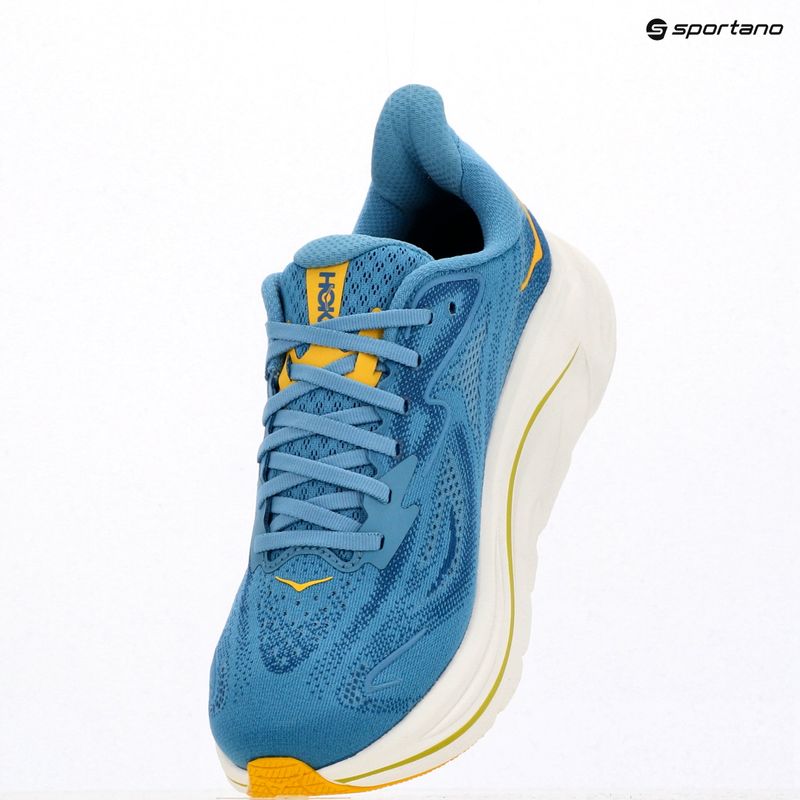 HOKA Clifton 10 Wide Herren Laufschuhe alpine blue/foggy night 17