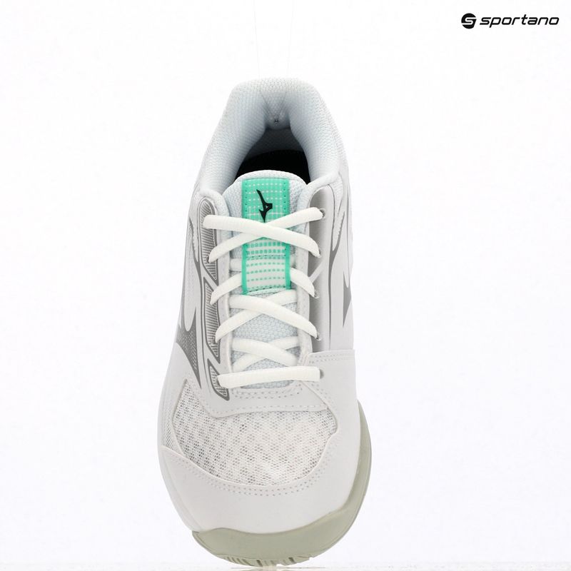 Kinder-Volleyballschuhe Mizuno Cyclone Speed 5 weiß/schwarz/frozen emerald 13