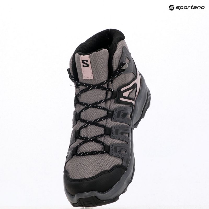 Damen-Trekkingstiefel Salomon Extegra GTX Mid henna/run raisin/mahogany rose 15