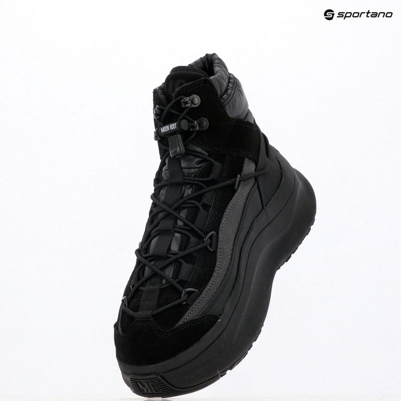 Moon Boot Herren Schneestiefel Moon247 Xlace Mid schwarz 9