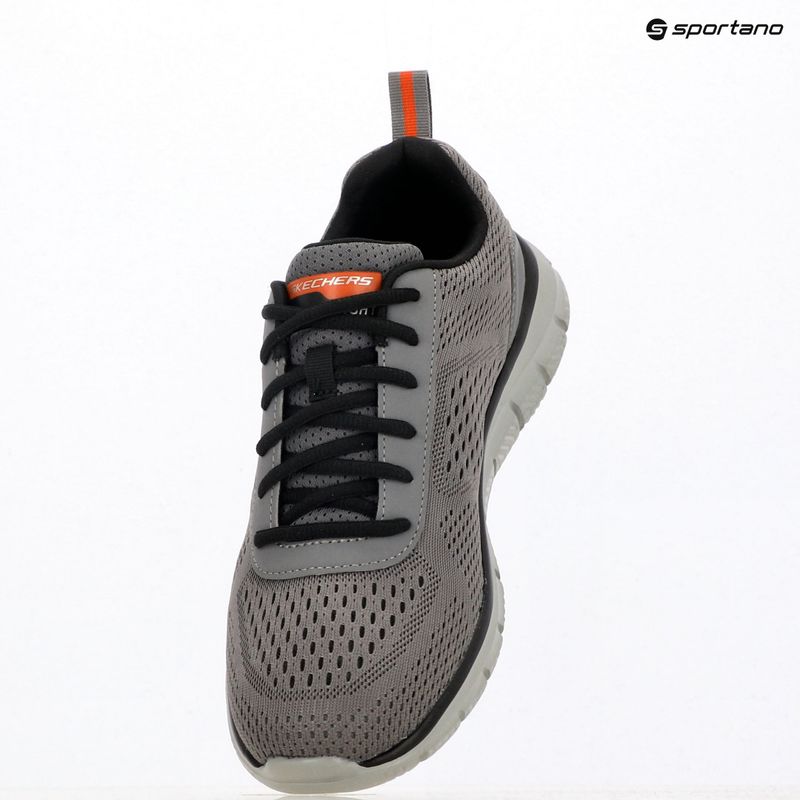 Herren Schuhe Skechers Track Leshur charcoal/orange 9