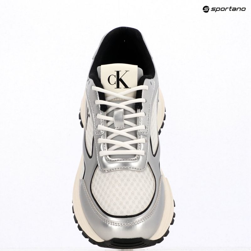 Damenschuhe Calvin Klein YW0YW02063 Hike Runner Lace Up Mesh Mix silver/black/bright white 9