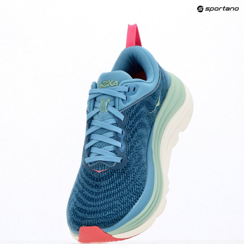 Damen Laufschuhe HOKA Gaviota 5 alpenblau/jadeit 10