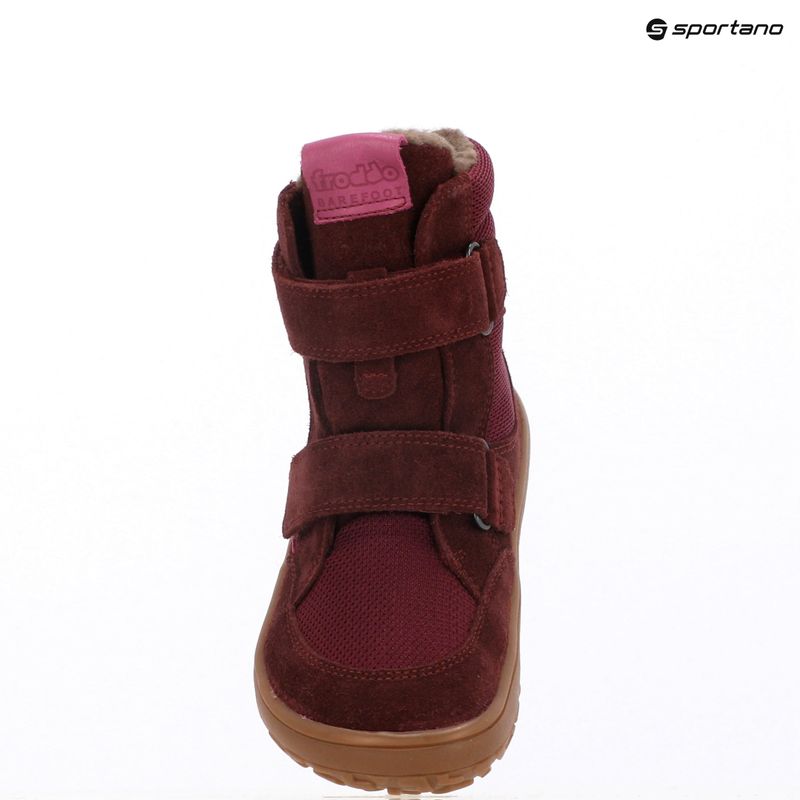 Kinder Barfuß-Winterstiefel Froddo Tex Bordeaux 9