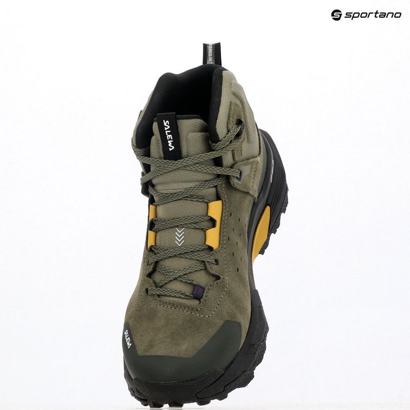 Herren-Trekkingschuhe Salewa Pedroc 2 Leather Mid PTX faded green/dark olive 9
