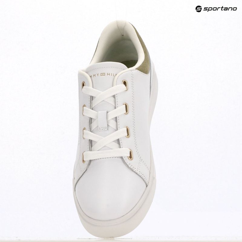 Damenschuhe Tommy Hilfiger Casual Cupsole white/earth sage 9