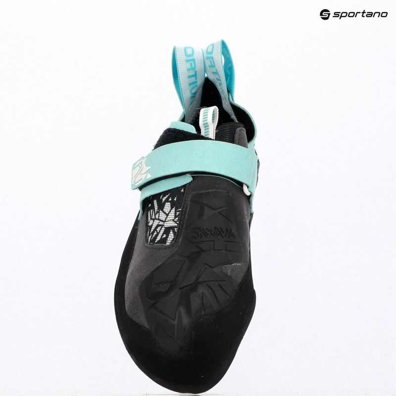 Damen-Kletterschuhe La Sportiva Skwama Vegan carbon/turquoise 9