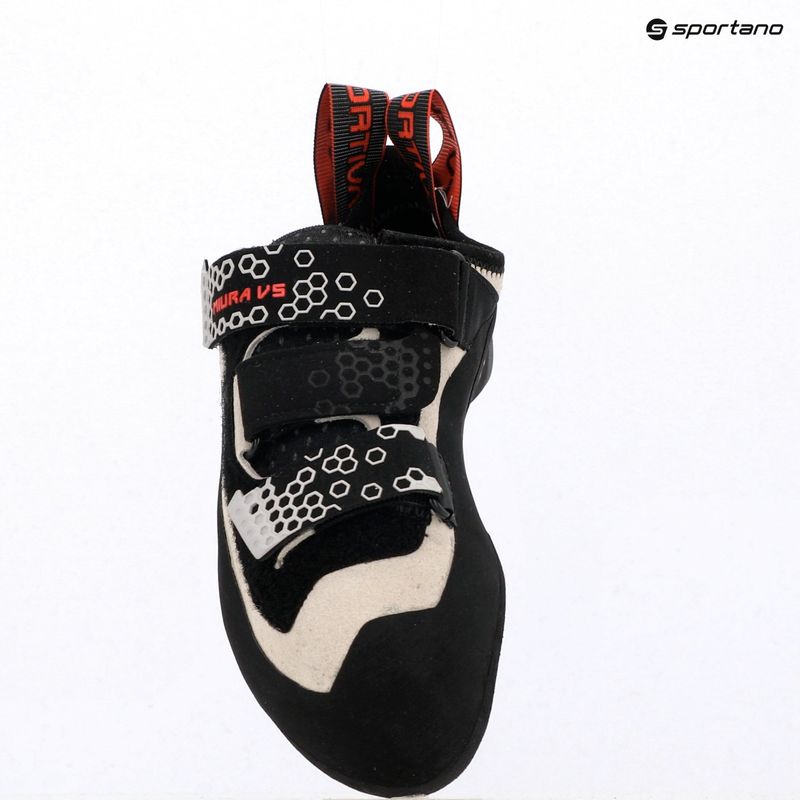 Damen-Kletterschuhe La Sportiva Miura VS white/cherry tomato 12