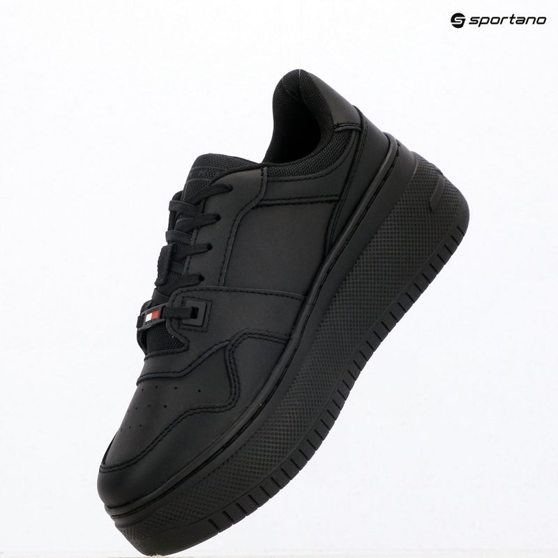 Damen-Schuhe Tommy Jeans Retro Basket Flatform Ess triple black 9