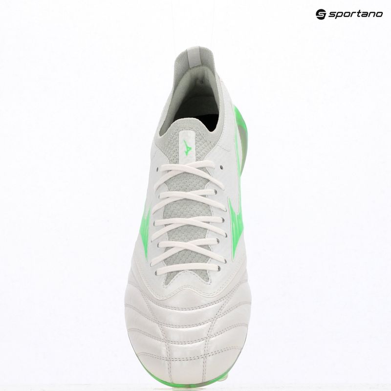 Herren-Fußballschuhe Mizuno Morelia Neo IV Β Elite MD white/neon green/cool gray 3c 9