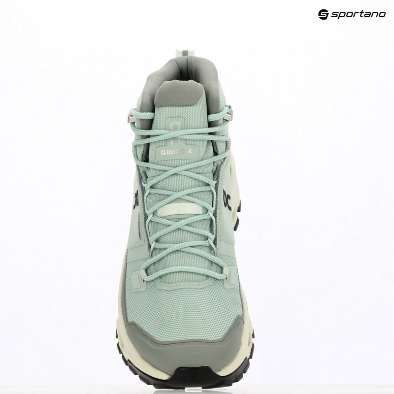Damen Wanderschuhe On Cloudrock Mid Waterproof mineral/aloe 9
