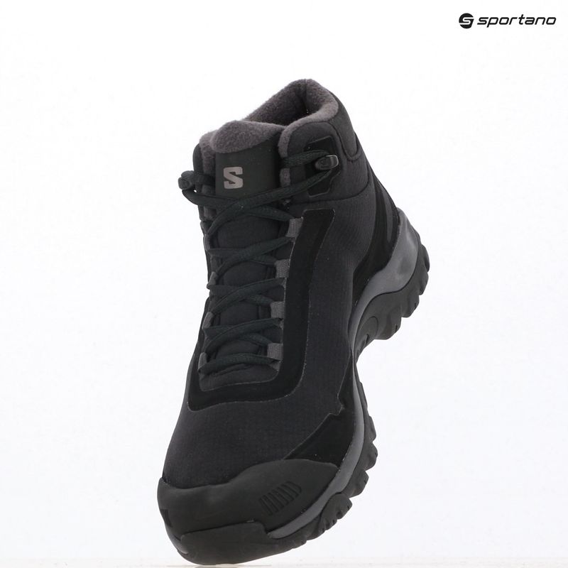 Damen-Trekking-Schuhe Salomon Shelter WP schwarz/Asphalt/Castlerock 9