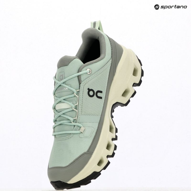 Damen Wanderschuhe On Cloudrock Low Waterproof mineral/aloe 9